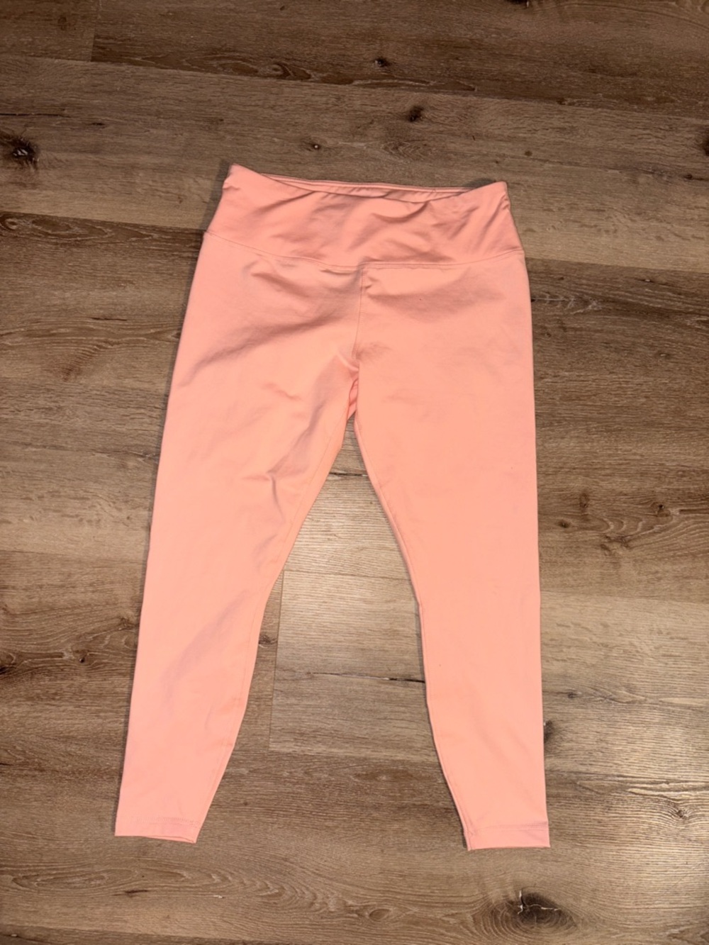 ZELOS Peach-Pink High-Waist Active Leggings